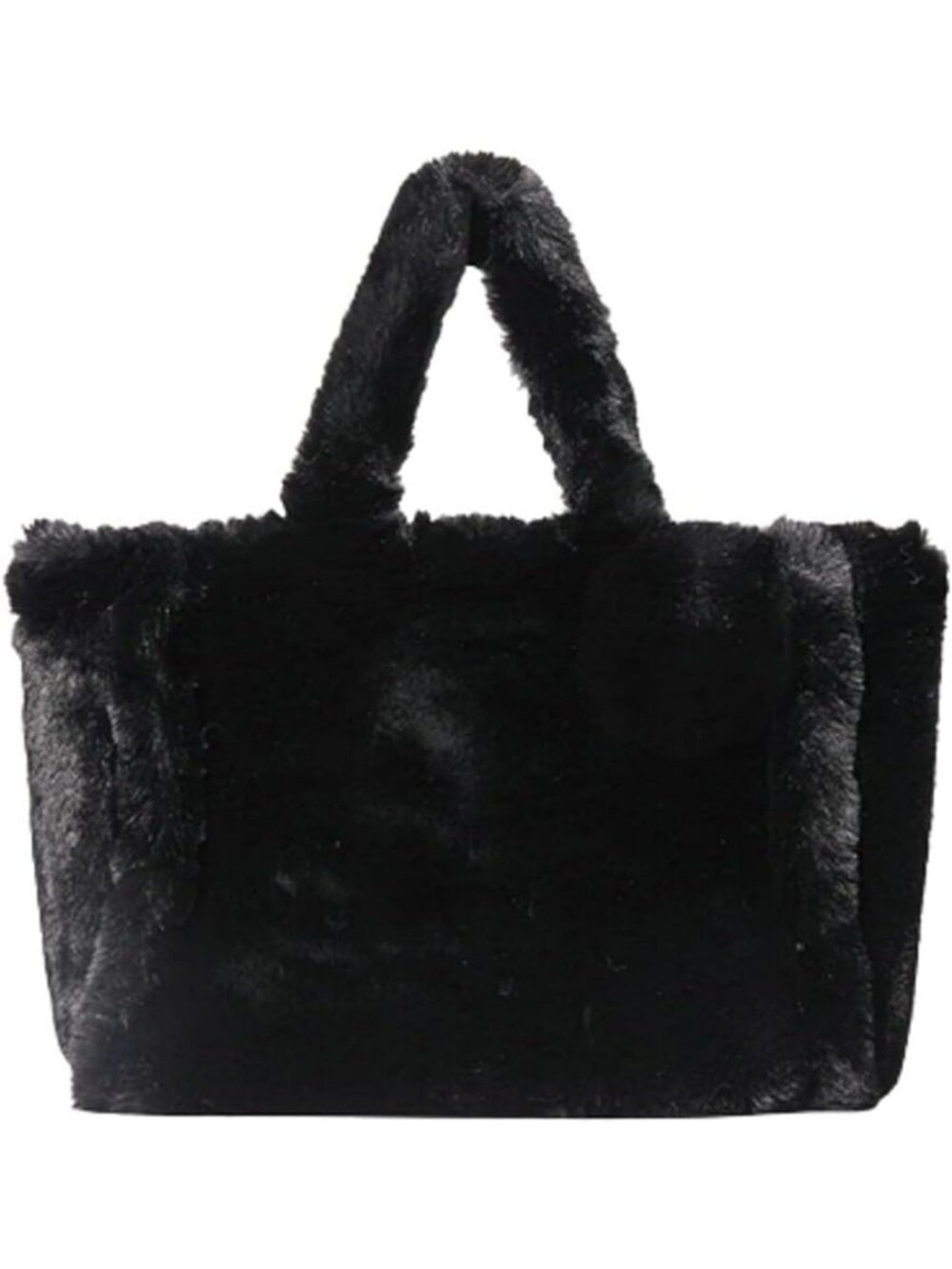 Cozy Faux Fur Tote Bag | Large Capacity Shoulder Bag for Shopping & Travel